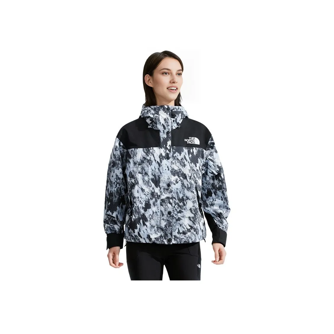 The North Face Icon SS25 Водонепроницаемый Ветрозащитный Водоотталкивающий Устойчивый к истиранию Ветровка Женские