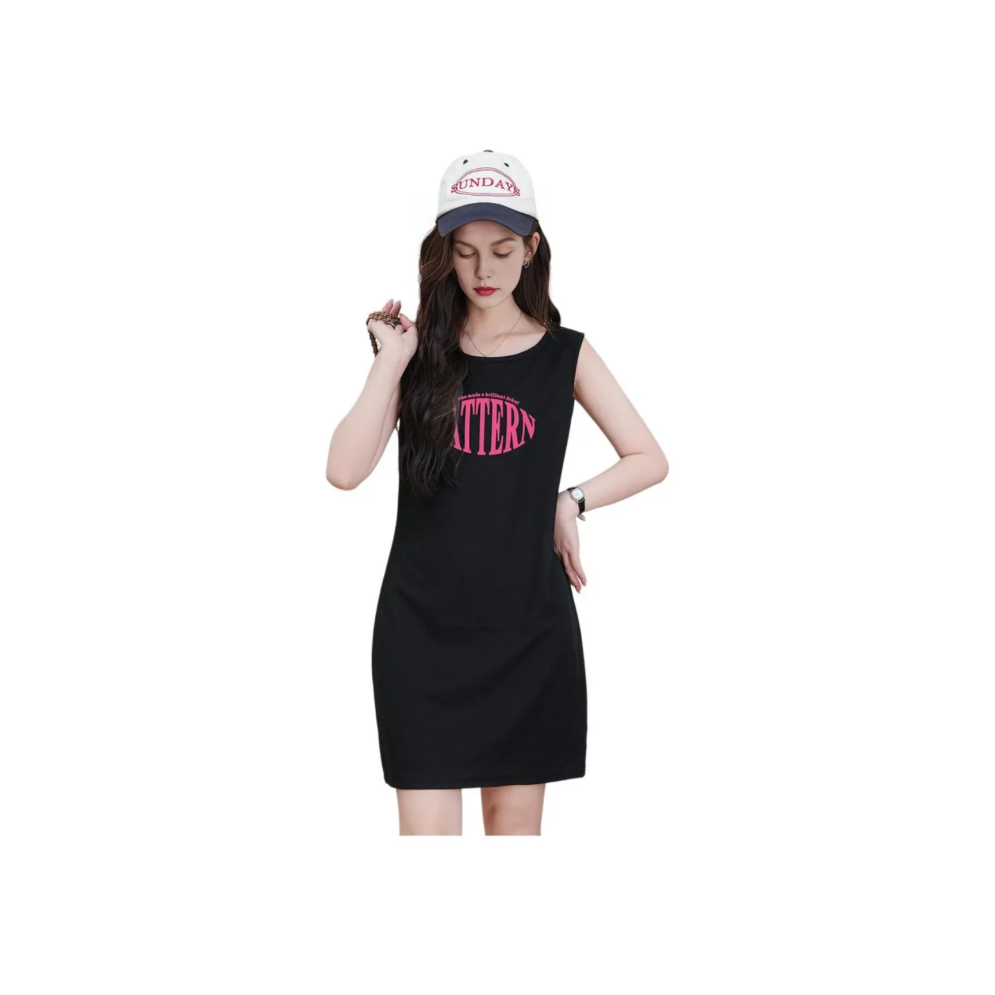 FAWENXIANGZI Sleeveless Dress Women's
