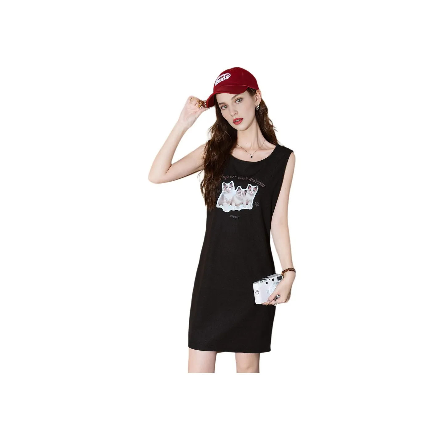 FAWENXIANGZI Sleeveless Dress Women's
