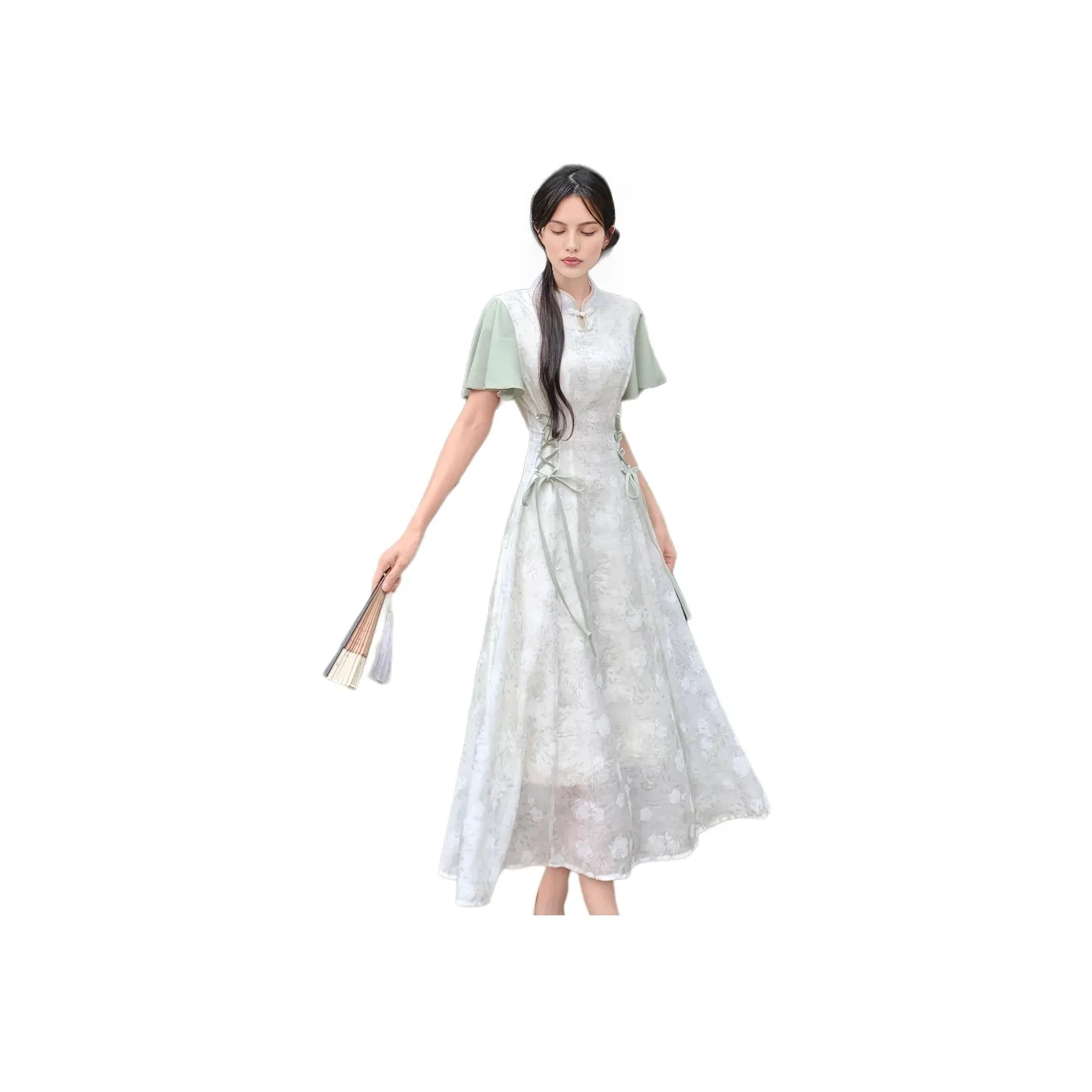 SIXUSICHOU Короткий рукав Платье Женское