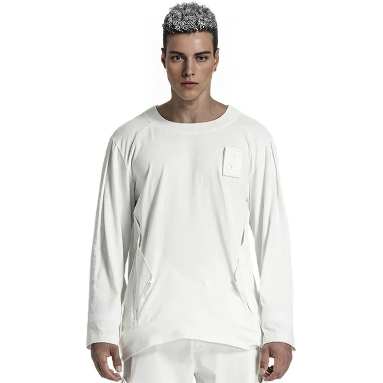 NORVINCY Удобный Moisture Wicking Значок Длинный Рукав Т-Рубашка Унисекс