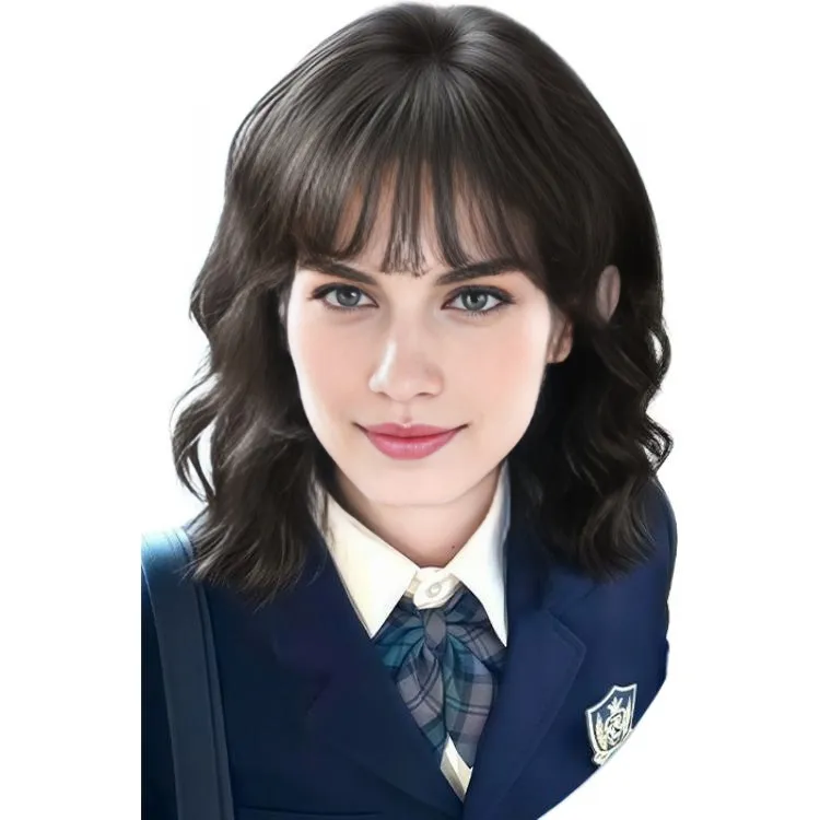 Sweet Pillow House Шерстяной Завиток Перука для Женщин с Короткими Волосами Натуральный Lazy Водная Рябь Короткий Кудрявый Повседневный Full Набор для Головы