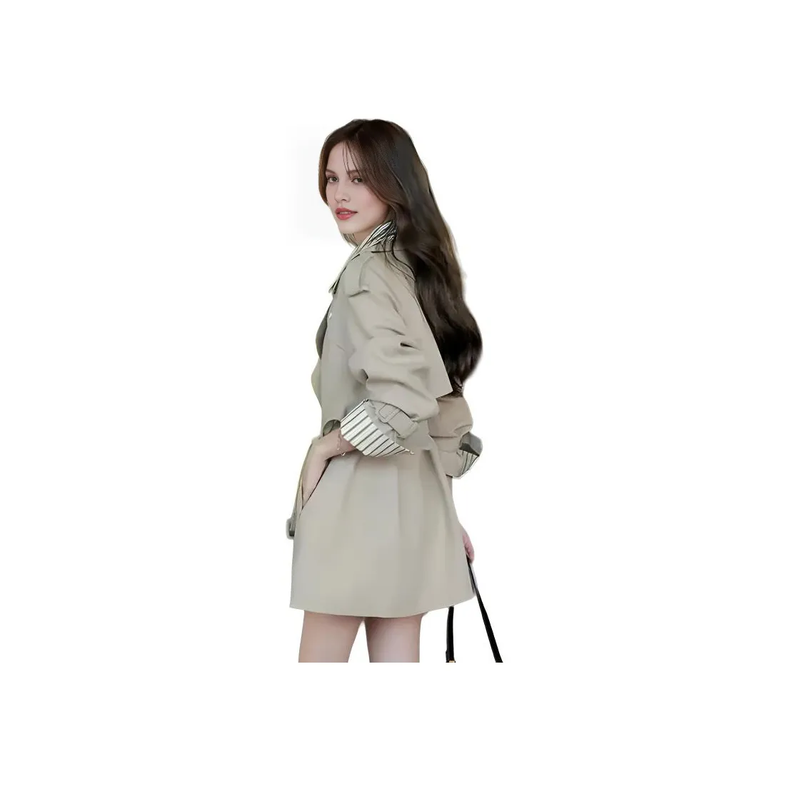 ZCDECO Khaki Женская тренч-куртка