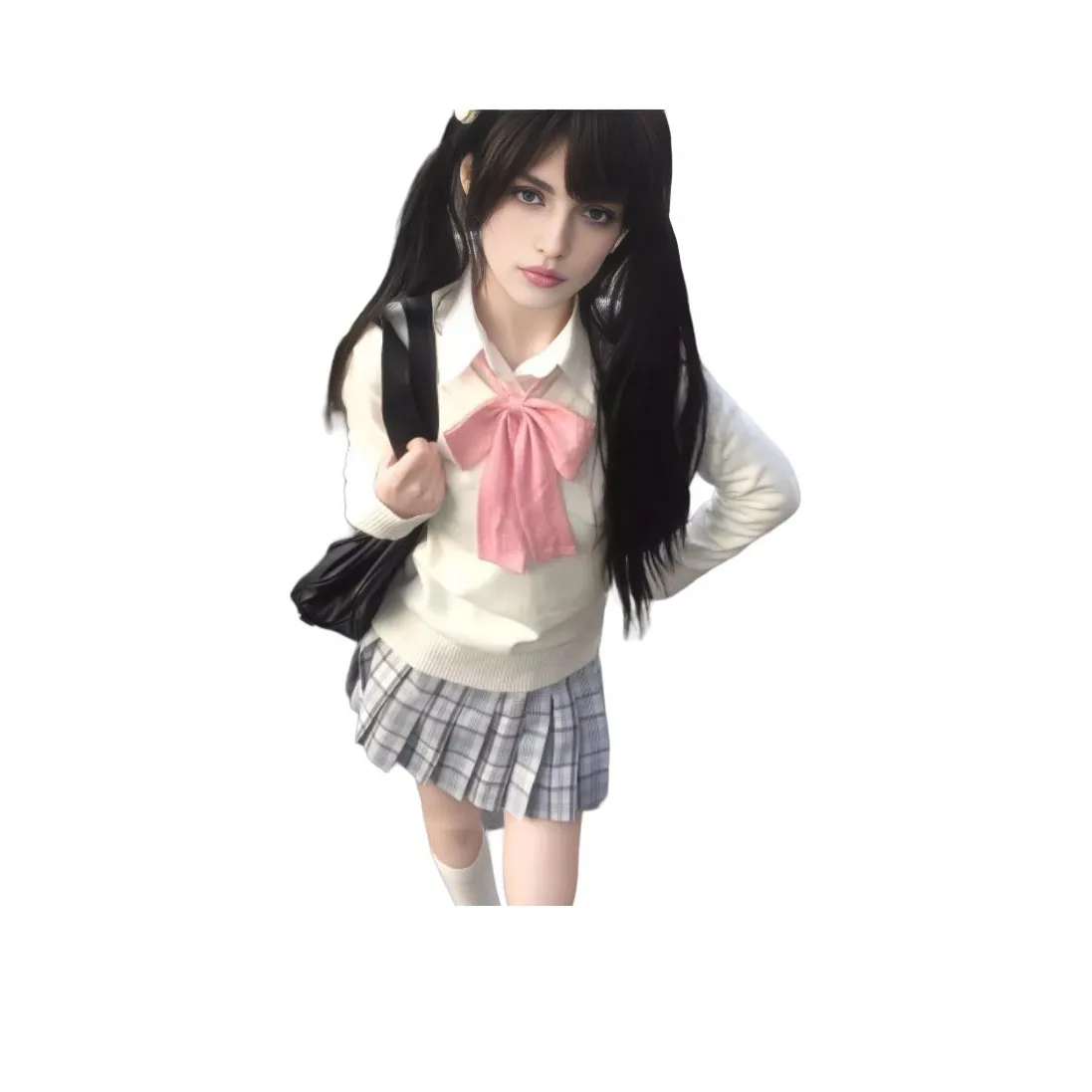 STYUW Белый Женский Комплект с Юбкой