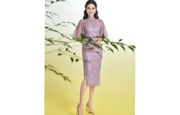 Shimiko Cheongsams Women's Hyacinth Purple