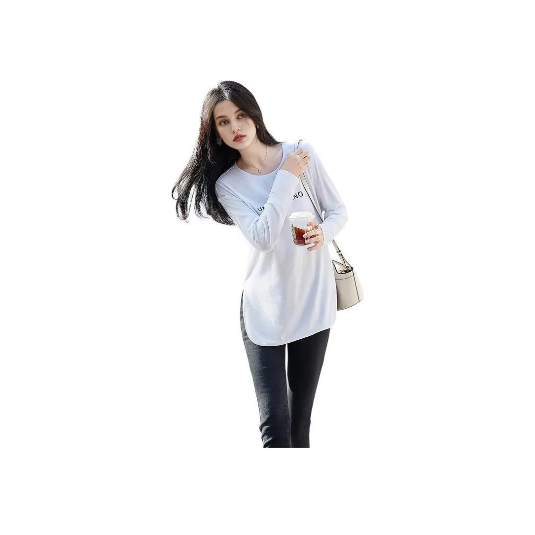 【dme】 Drop Shoulder Sleeve T Shirt Women's Raw White