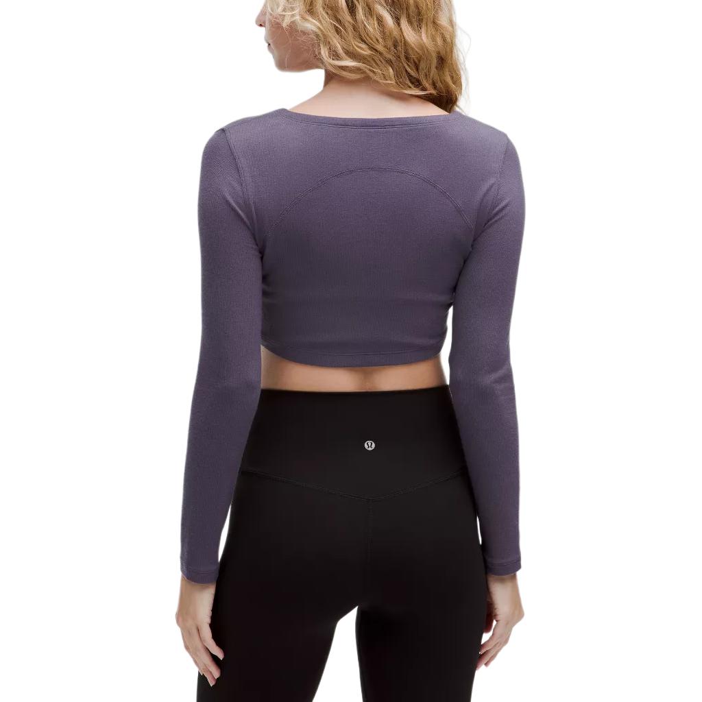 Lululemon Ribbed Tie-Front Cardigan Crop Tops Women’s