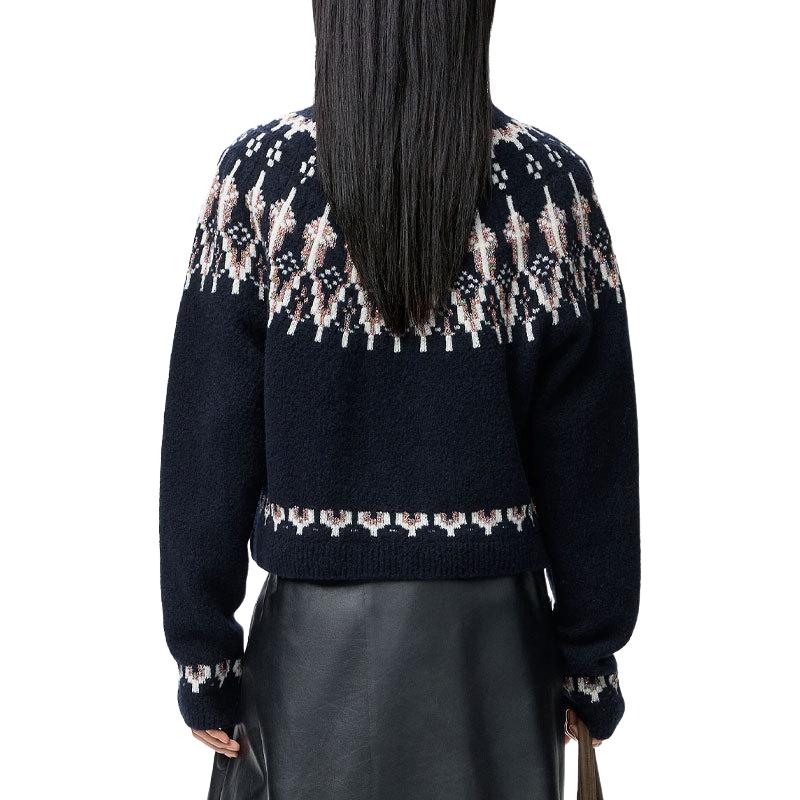 Женский свитер LOEWE SS26 Fair Isle Jacquard (многоцветный) — фото 4