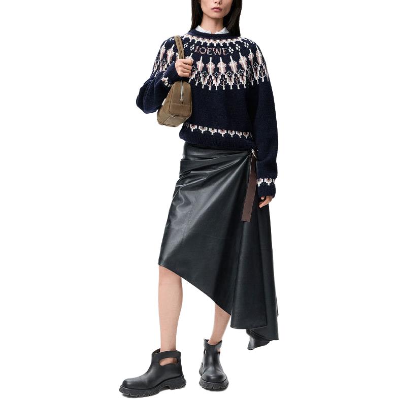Женский свитер LOEWE SS26 Fair Isle Jacquard (многоцветный) — фото 3