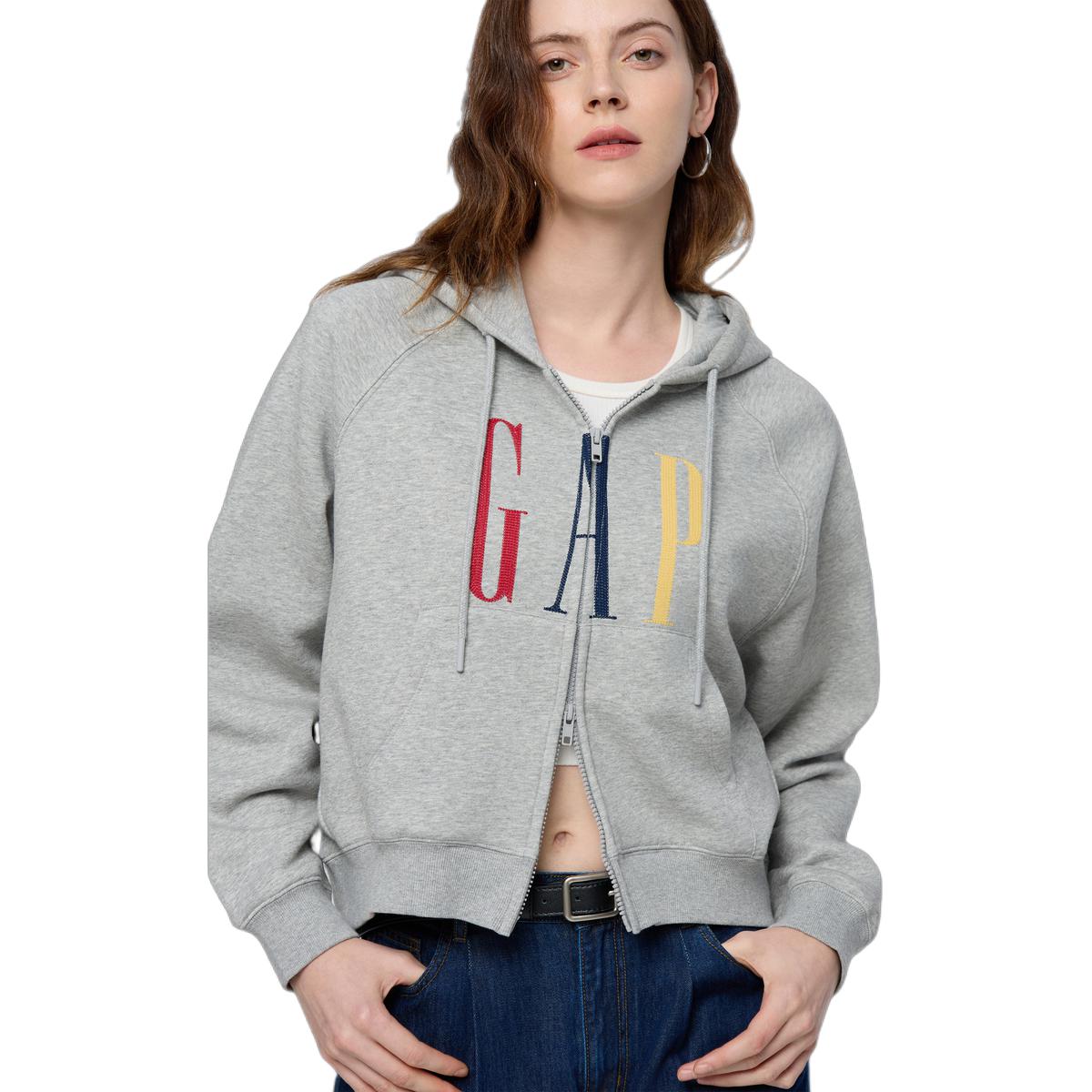 Женское худи GAP logo (серый) — фото 8