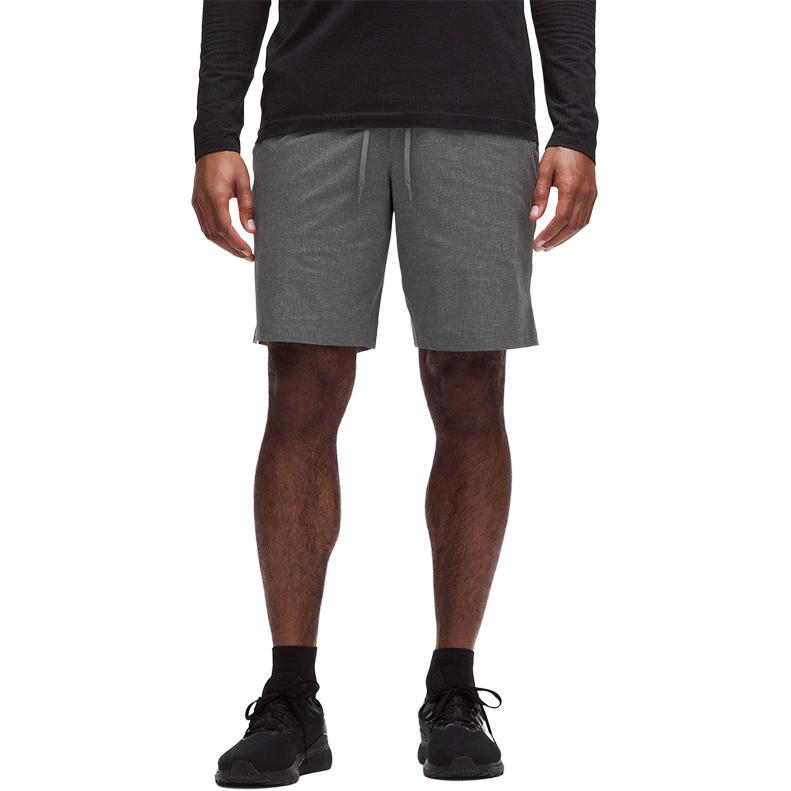 Lululemon Sports Shorts 9′ Men’s Asphalt Gray Mixed Color Diamond Textured Print