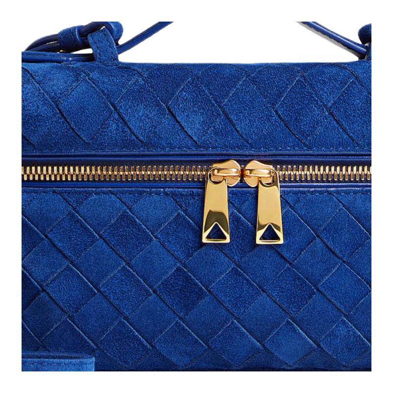 Женская сумка Bottega Veneta Bang Intrecciato (синий) — фото 5
