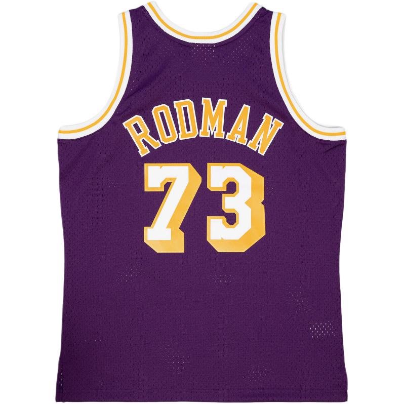 Mitchell & Ness Dennis Rodman Los Angeles Lakers Road 1998 99 Swingman Nba Jersey