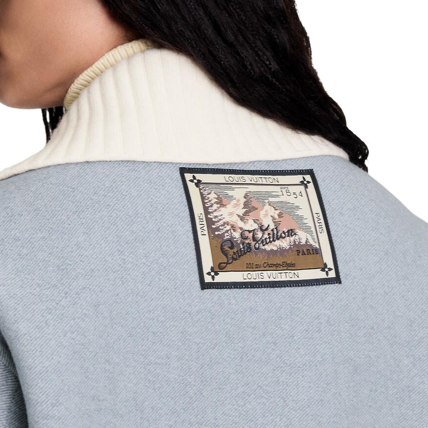 Женская куртка Louis Vuitton SKI (синяя) — фото 6