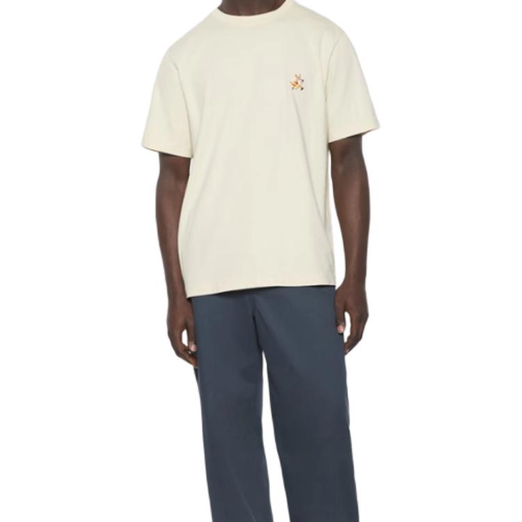Мужская футболка Maison Kitsune SS25 (песочная) — фото 3