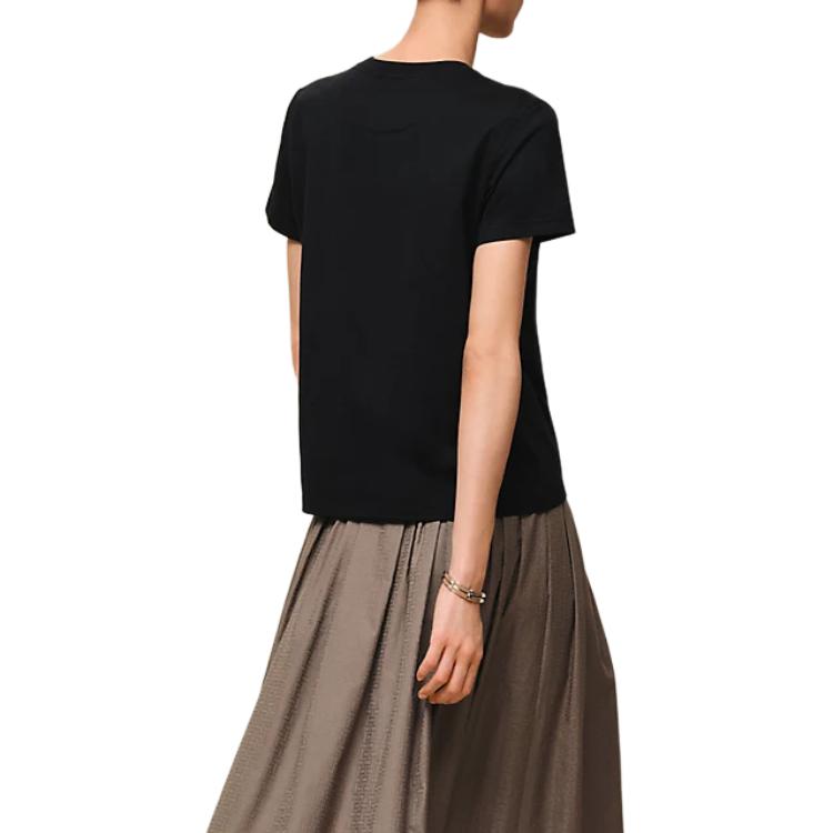 Женская футболка Hermes SS26 Knit (белая) — фото 3