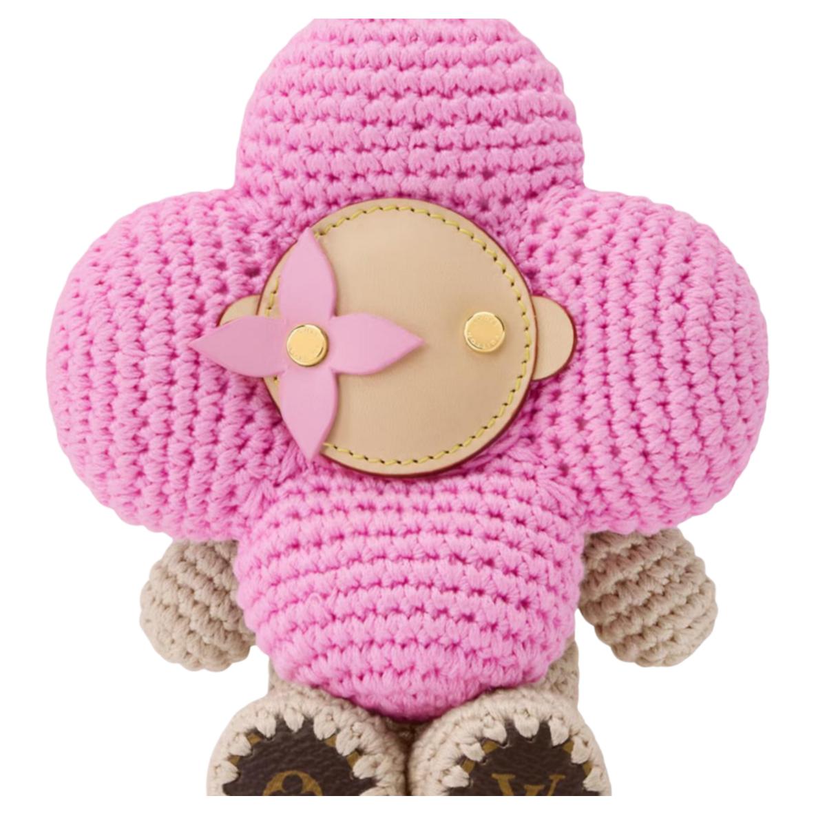 Брелок Louis Vuitton LOUIS VUITTON Vivienne Crochet (розовый) — фото 3