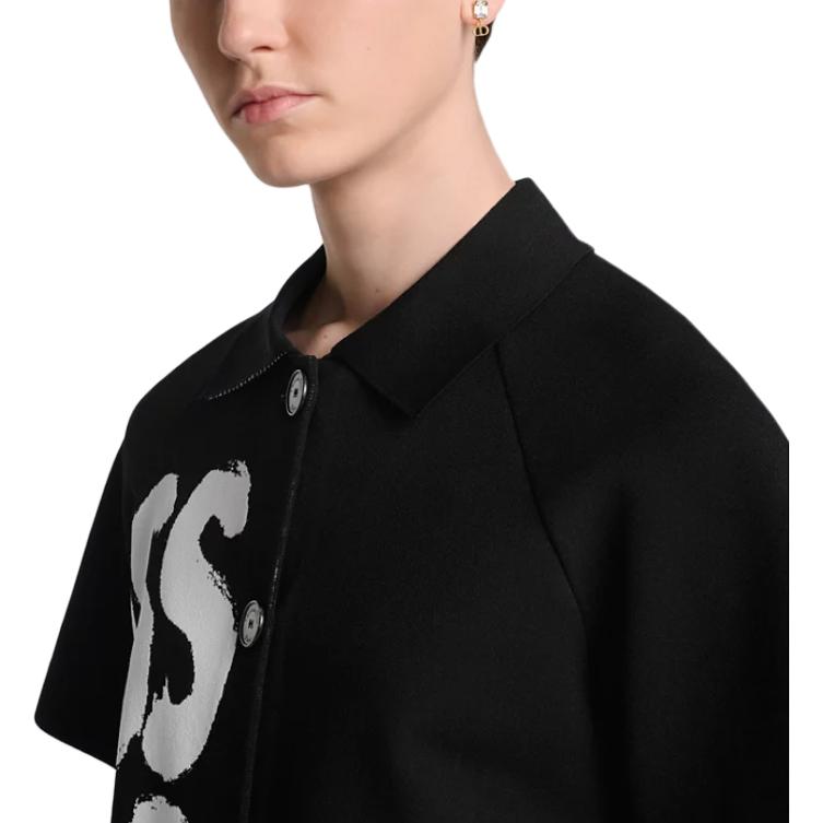 Женская куртка Dior Logo (черная) — фото 4