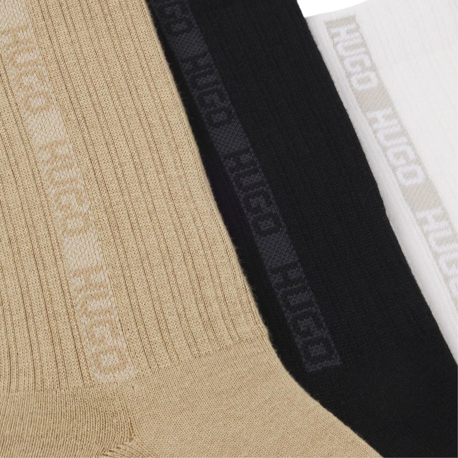 HUGO BOSS SS25 Crew Socks Men’s 3 Pack