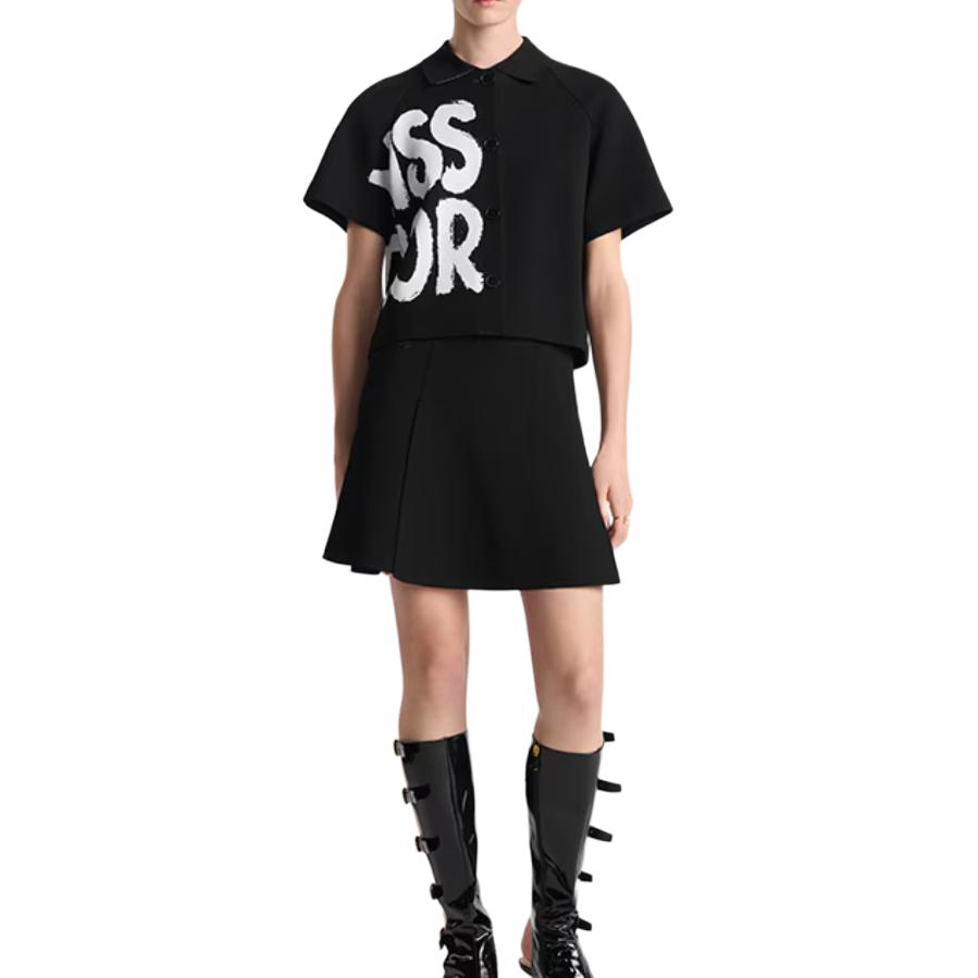 Женская куртка Dior Logo (черная) — фото 3