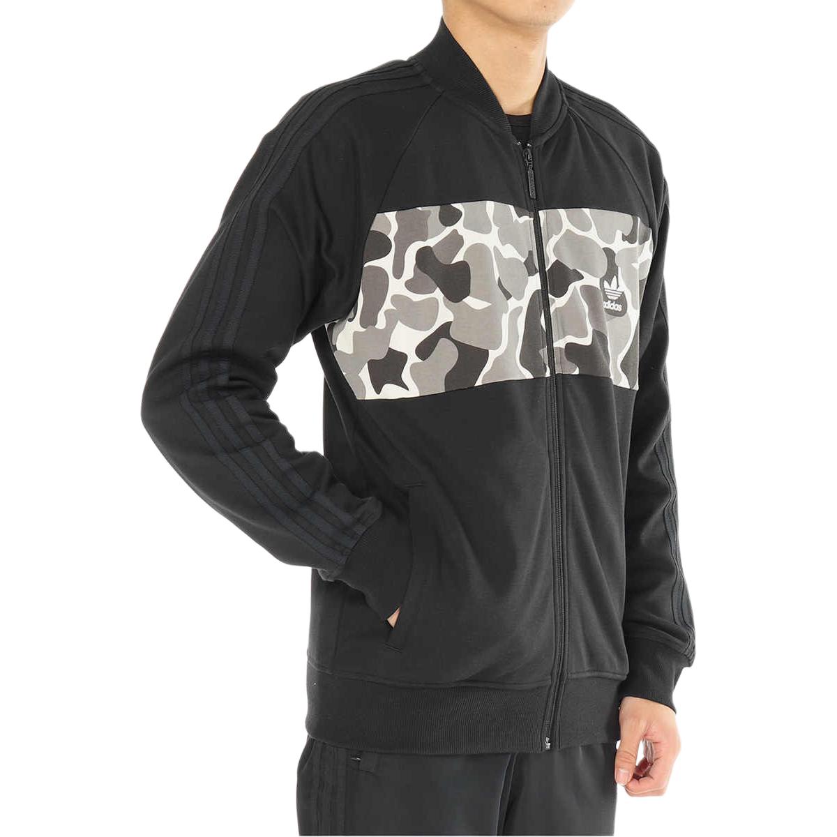 Мужская куртка adidas originals Graphics Cb Tt (черная с камуфляжем) — фото 4