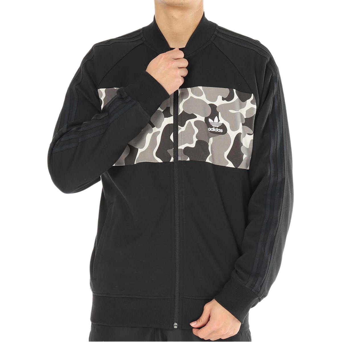 Мужская куртка adidas originals Graphics Cb Tt (черная с камуфляжем) — фото 2