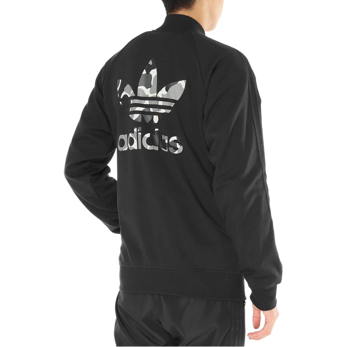 Мужская куртка adidas originals Graphics Cb Tt (черная с камуфляжем) — фото 5