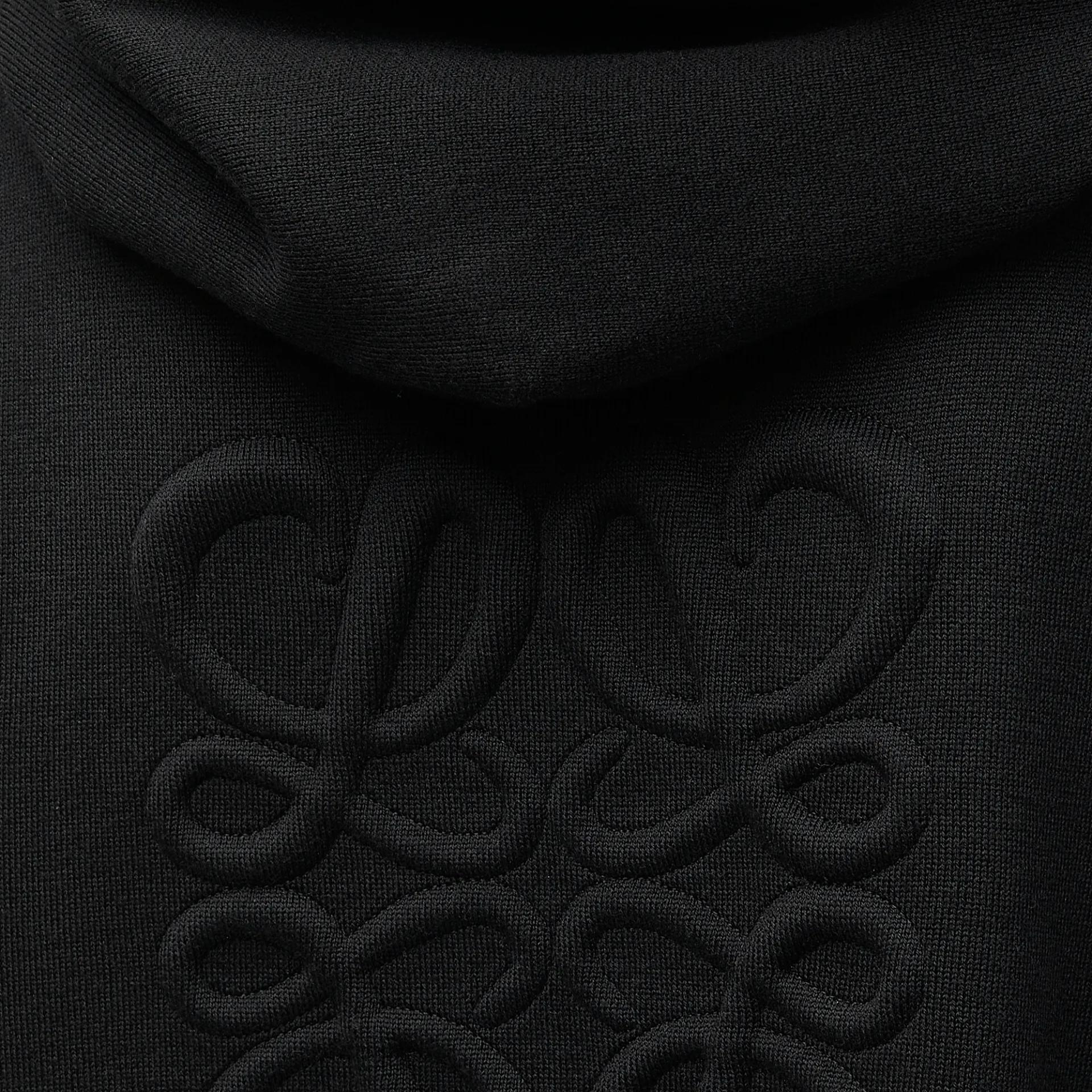 Женское худи LOEWE Anagram (угольно-черное) — фото 6