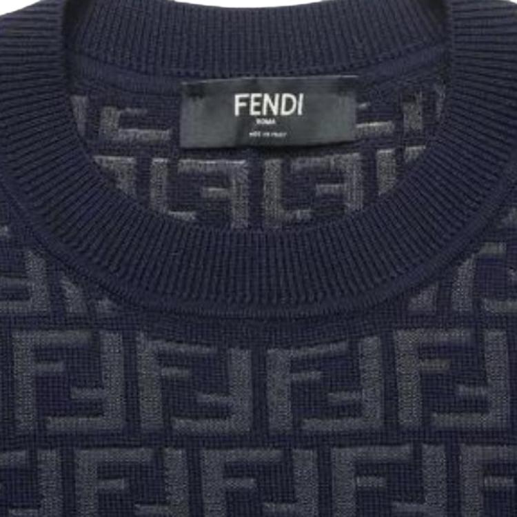 Мужской свитер Fendi (синий) — фото 6