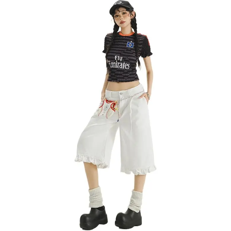 Poyz Jeans Women's White Cropped