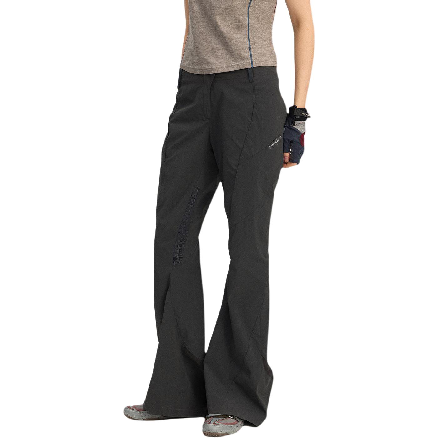 Женские штаны NOTHOMME Flare Pants (однотонные серые) — фото 6