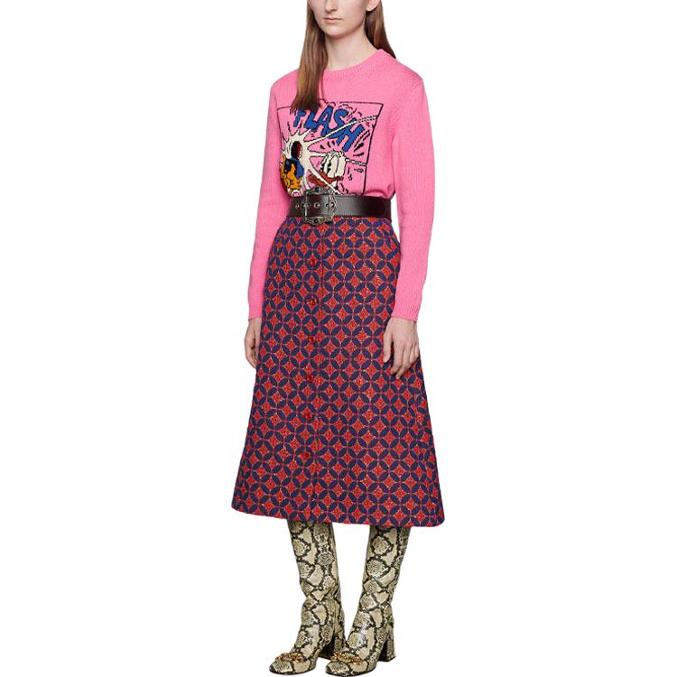 Женский свитер Gucci x Disney (розовый) — фото 7