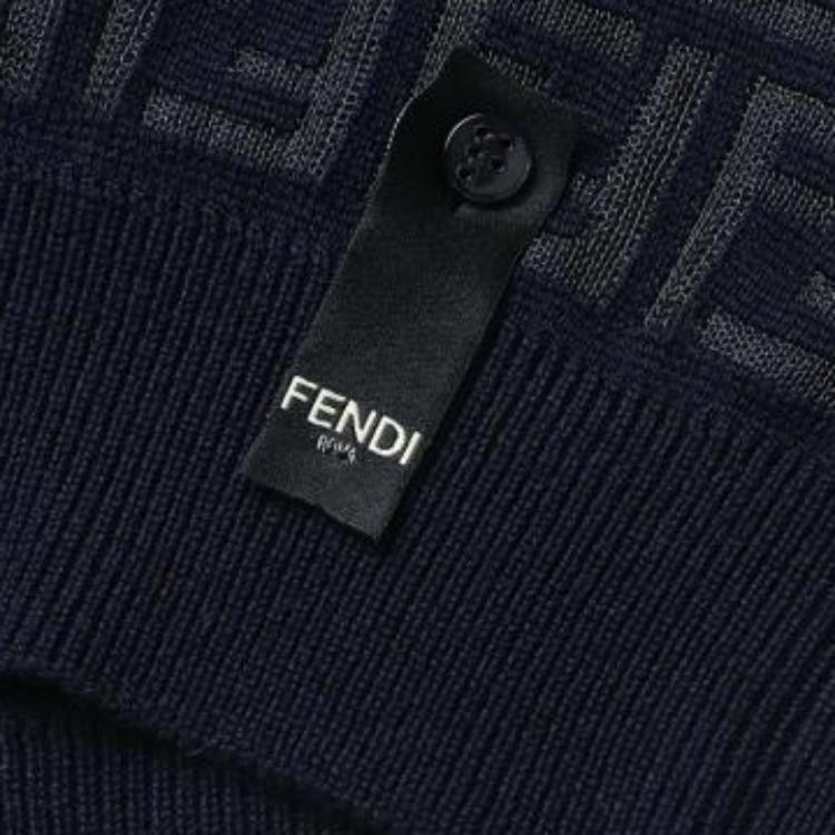 Мужской свитер Fendi (синий) — фото 7