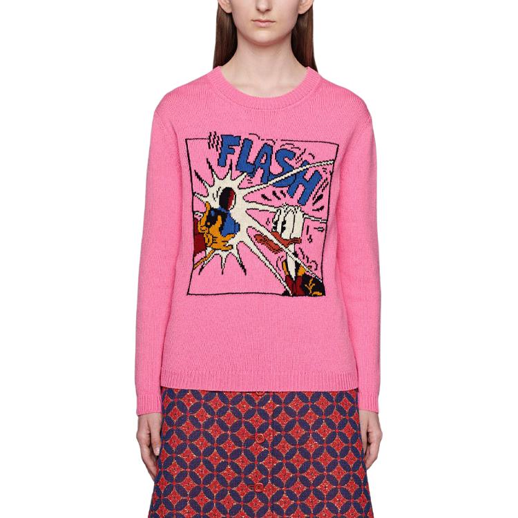 Женский свитер Gucci x Disney (розовый) — фото 6
