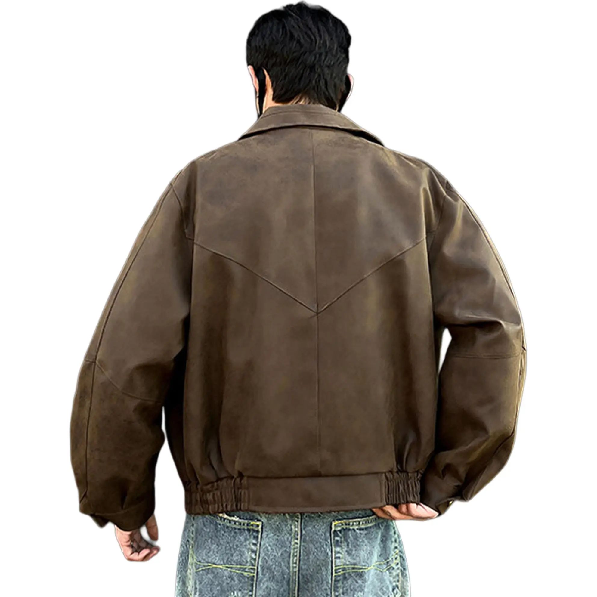 ACUOD BY CHANU Leather Jacket Unisex Brown
