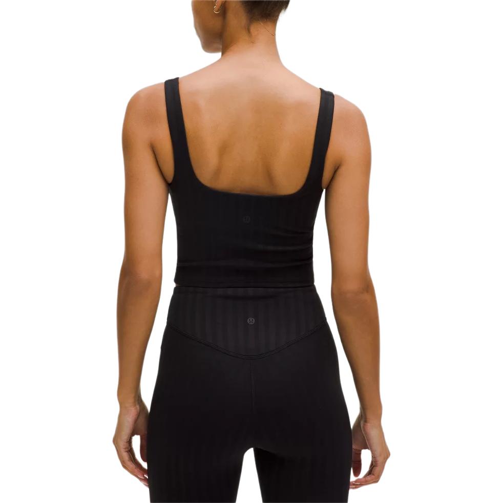 Lululemon Wunder UnderCropped Collection Tank Top Light Support, A/B Cup Tonal Stripe Sports Underwear Women’s