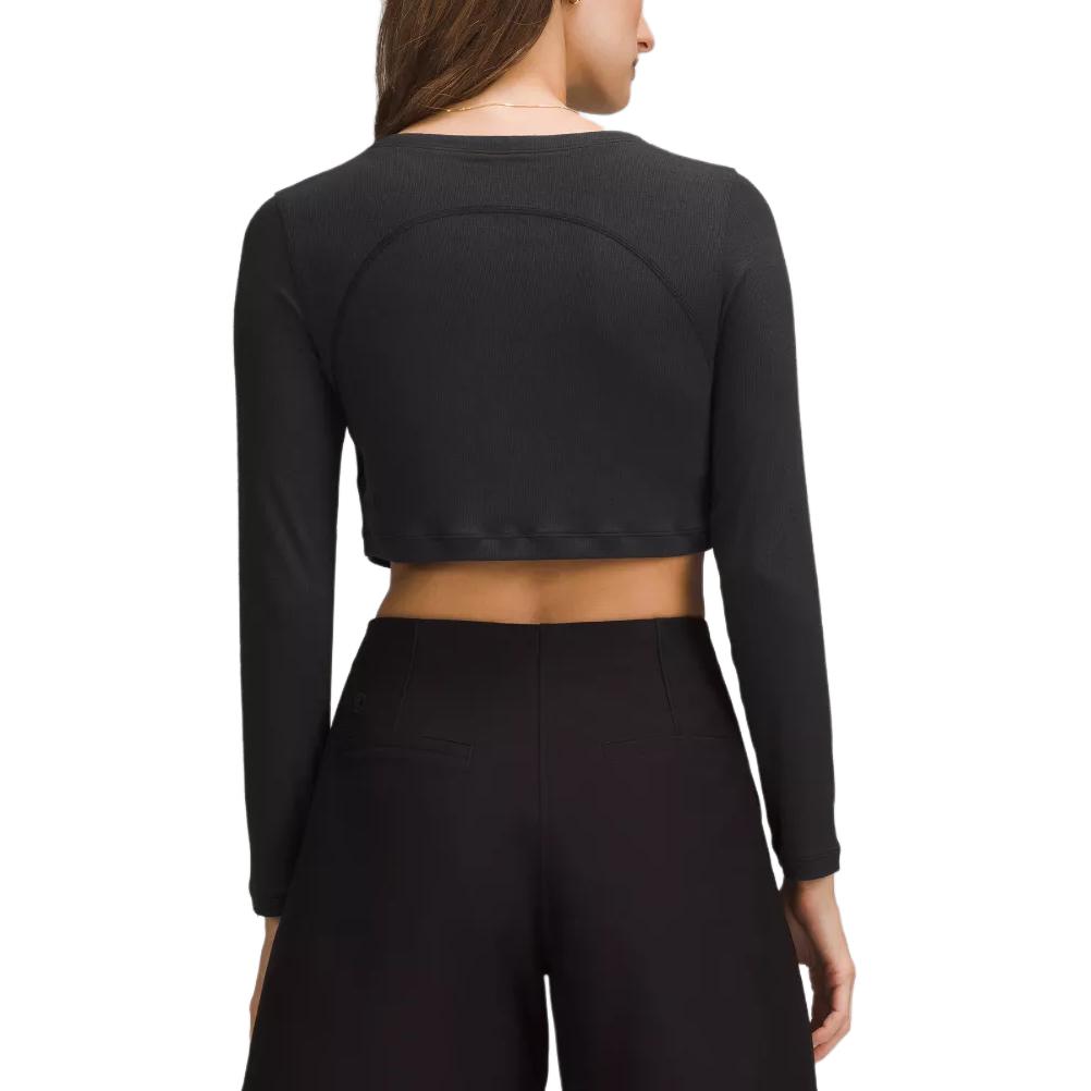 Lululemon Ribbed Tie-Front Cardigan Crop Tops Women’s