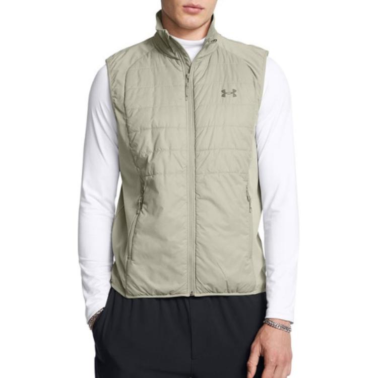 Мужской жилет Under Armour Under Armour PQF Active Hybrid (бежевый) — фото 3