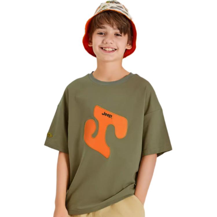 Футболка Jeep Casual Crewneck Tee (зеленая) — фото 4