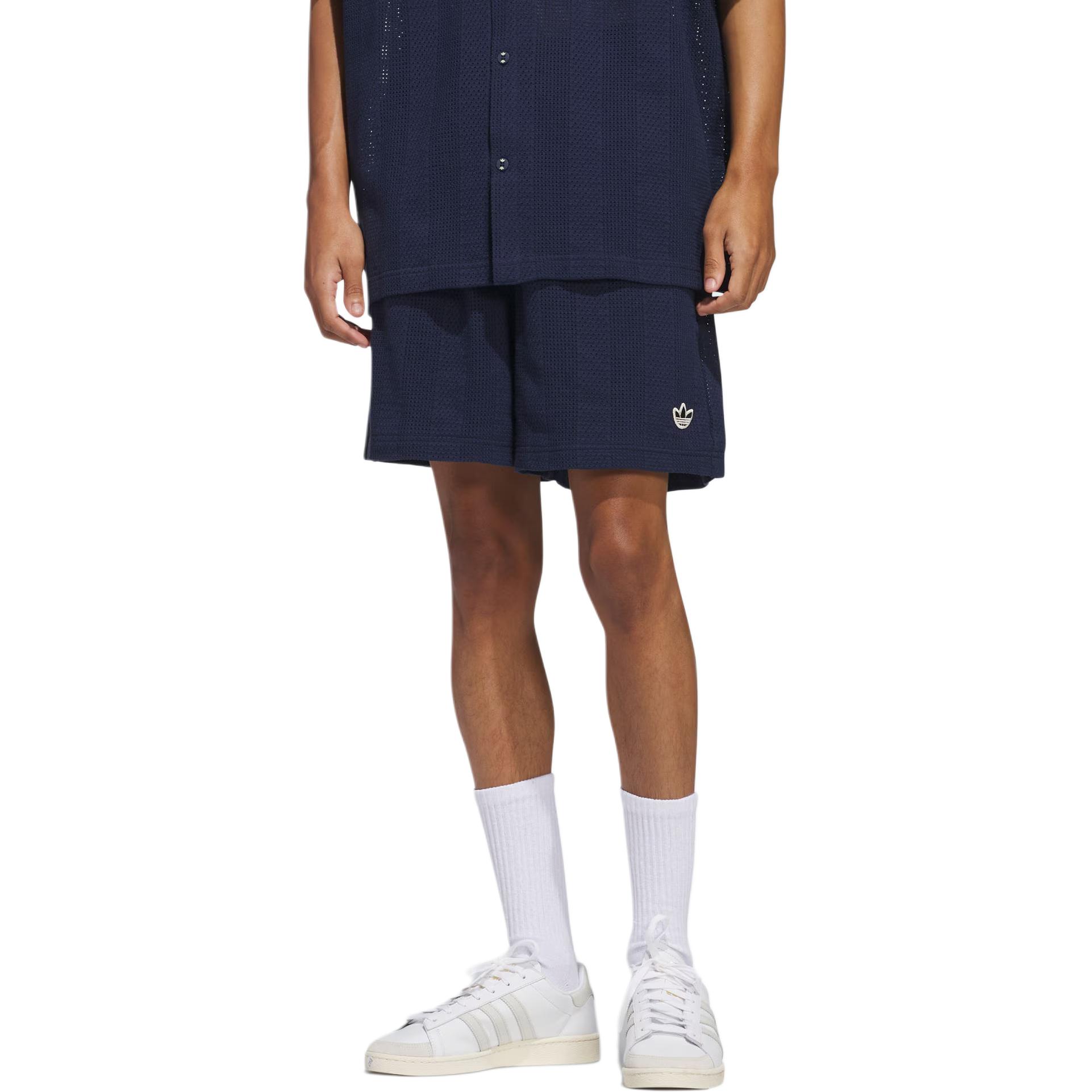 Adidas Originals KNIT SHORTS Sports Shorts Unisex Dark Indigo/Wonder White