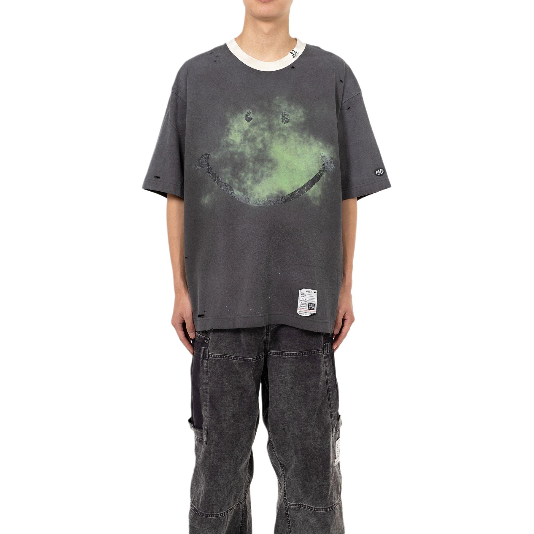 Мужская футболка Maison Mihara Yasuhiro SS25 2025 T (черная) — фото 3