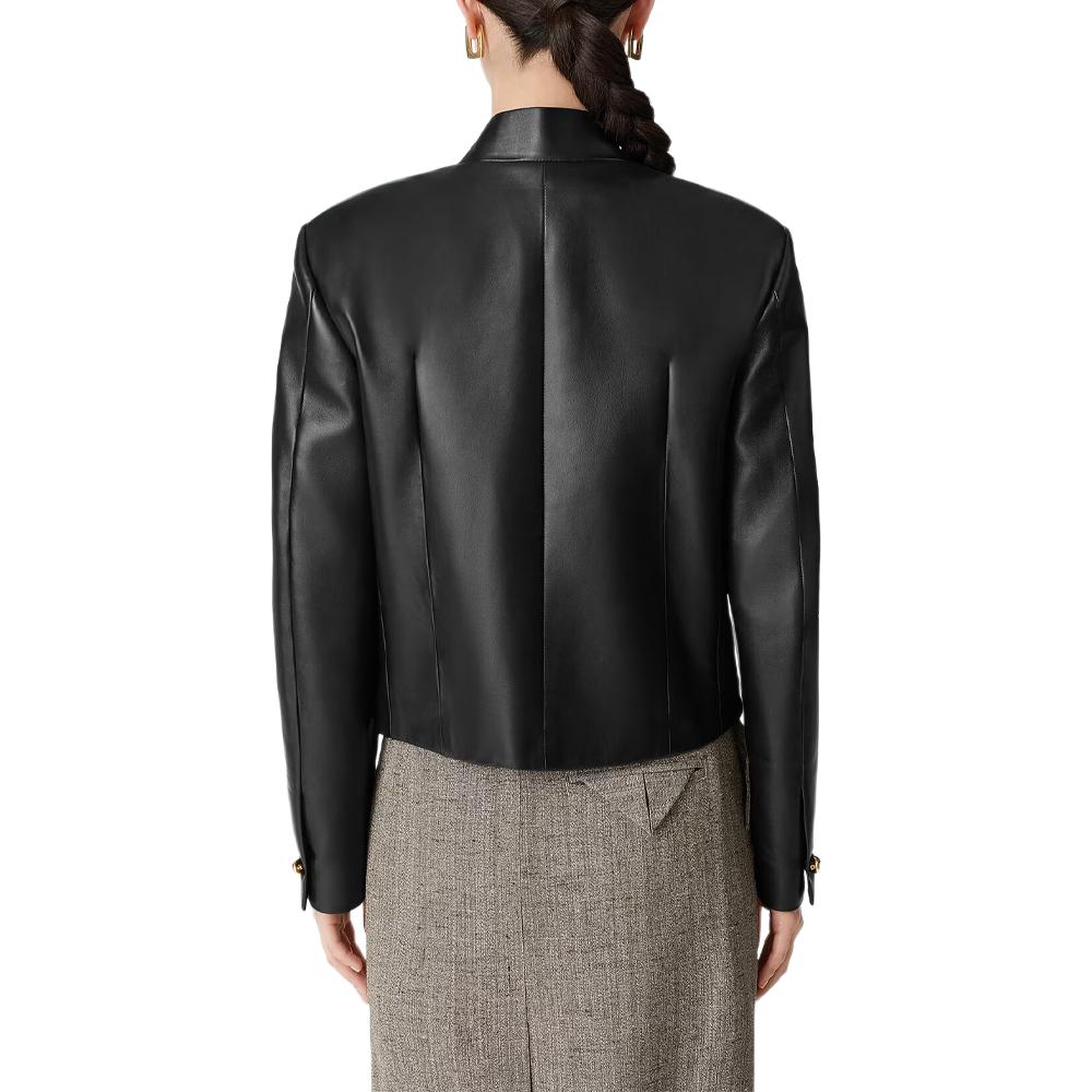 Женская куртка Bottega Veneta (черная) — фото 3