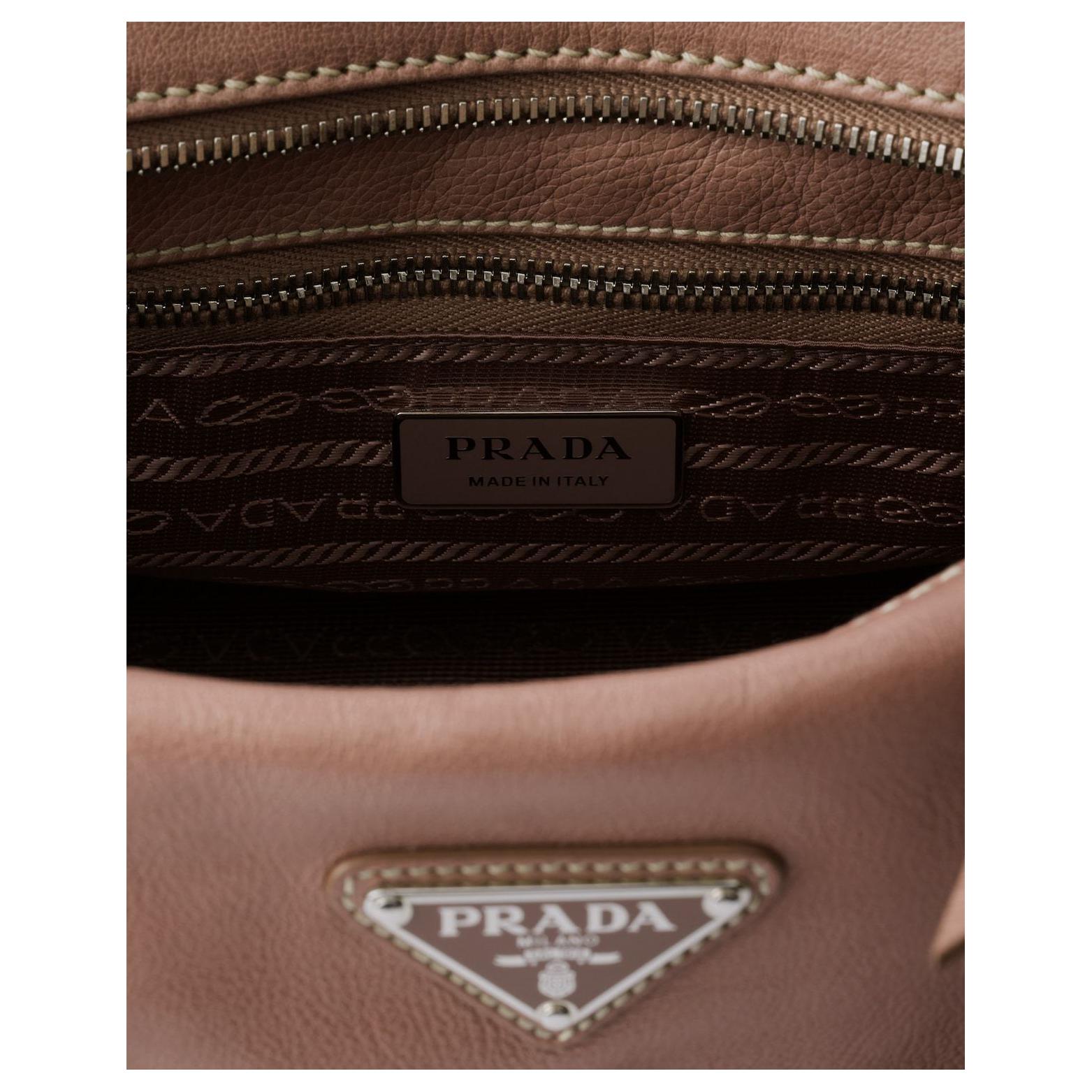 Женская сумка Prada Bonnie Borsa (каштановая) — фото 4