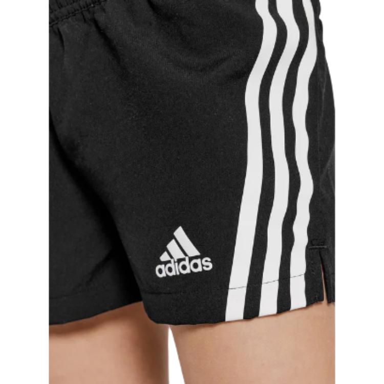 Женские шорты adidas с тремя полосками (черные) — фото 3