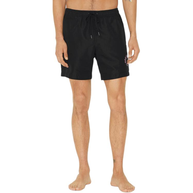 Burberry Oak Leaf Crest Drawstring Swim Shorts