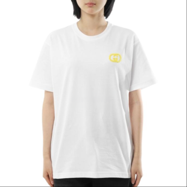 Женская футболка Gucci SS26 Logo T (белая) — фото 4