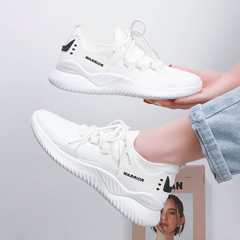 Warrior Comfortable Cushioning Slip Resistant Low top Casual Running Shoes Women’s White