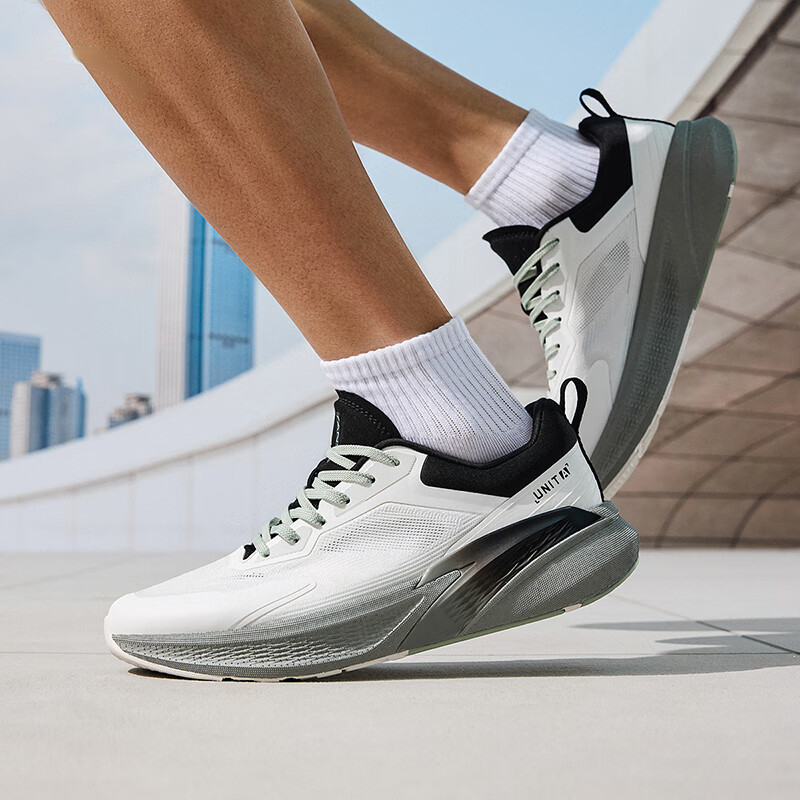 Anta Burning Exercise Lightweight Anti Slip Low top Casual Running Shoes Men’s White Black