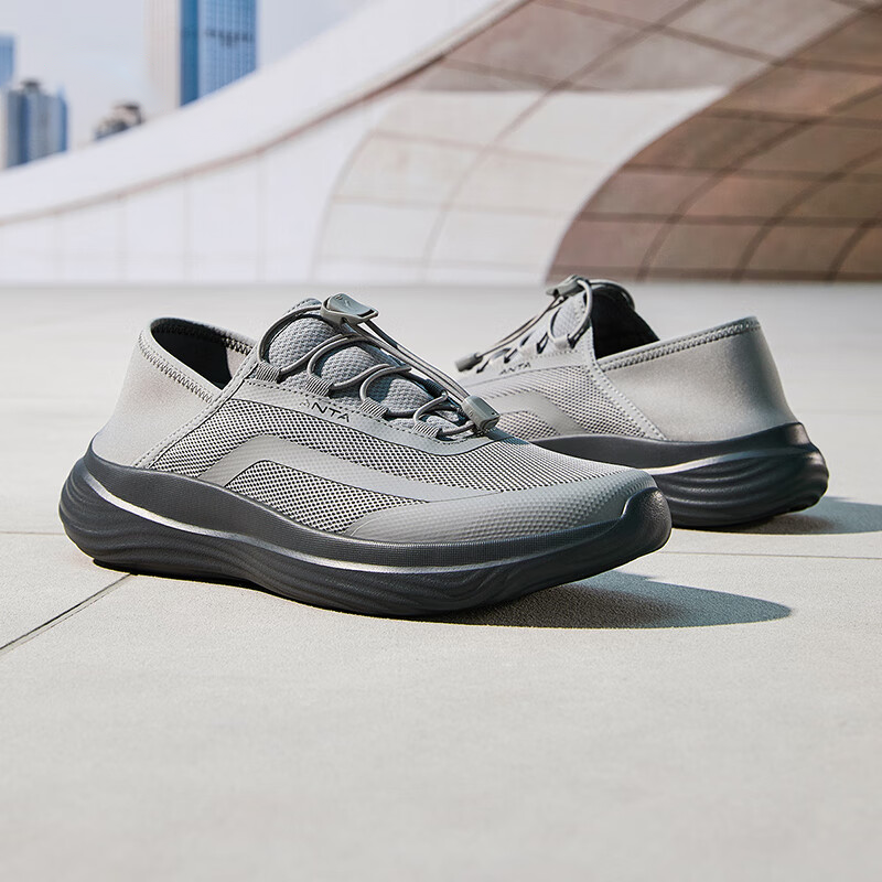Anta Abrasion Resistant Slip Resistant Low top Training Shoes Men’s Gray