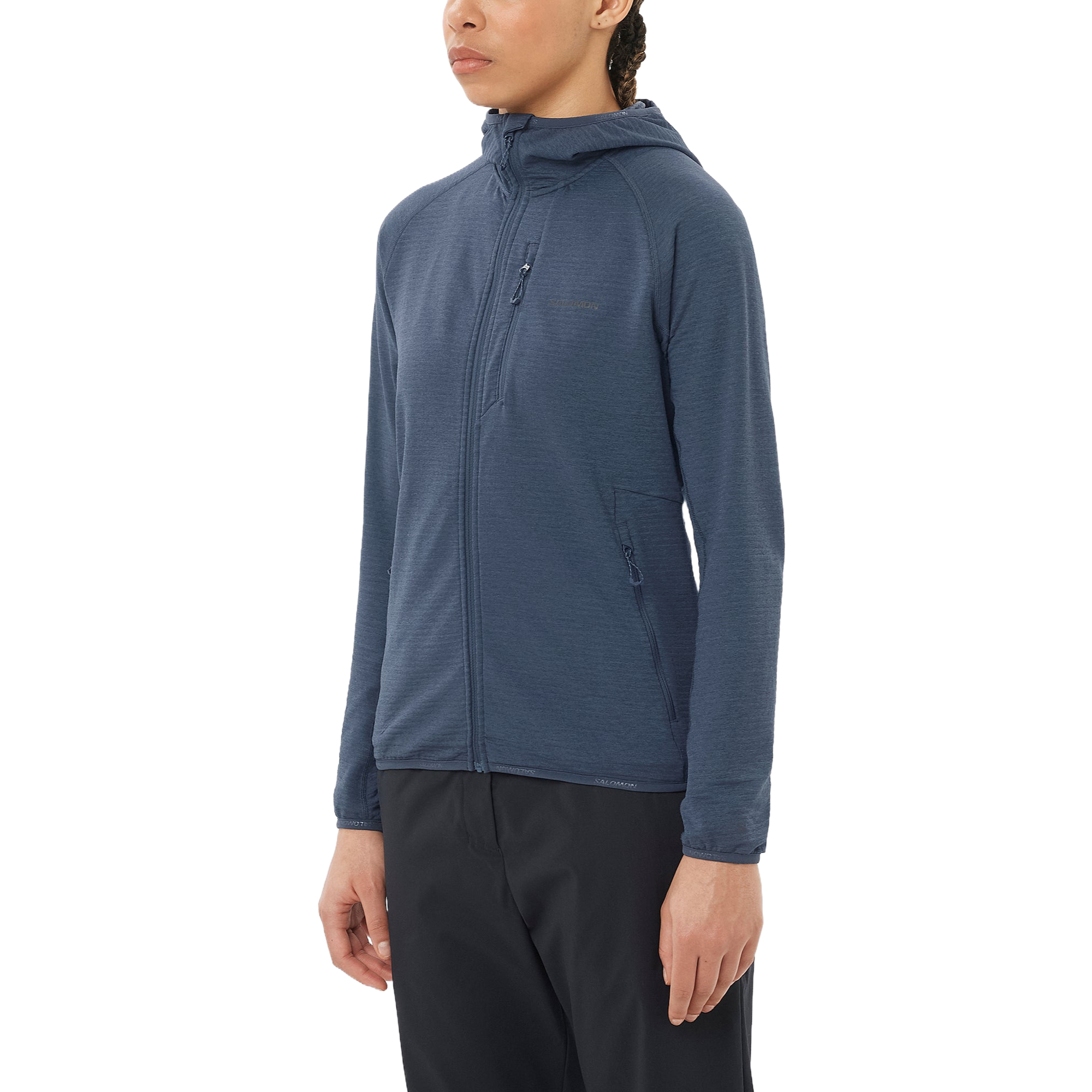 Женская куртка Salomon Essential Lightwarm (черная) — фото 3